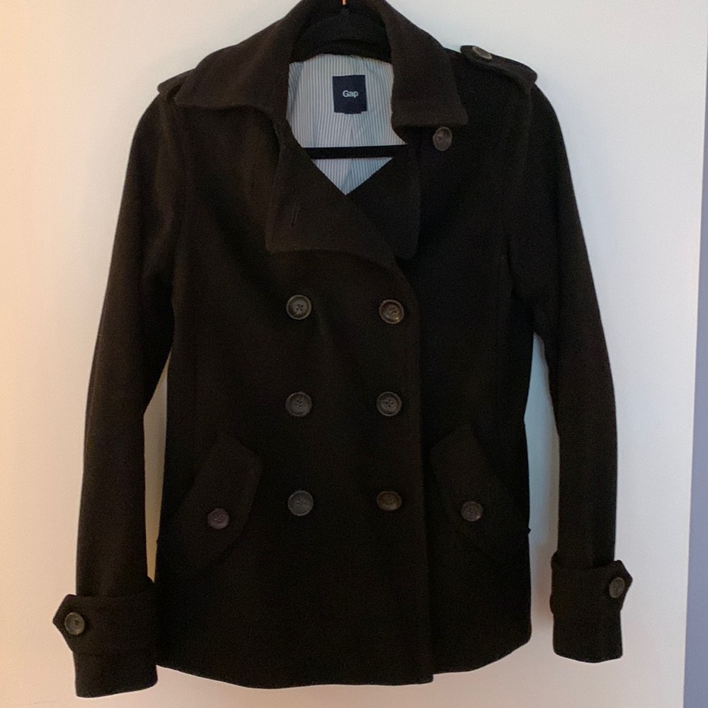 GAP | Women’s Short Military Peacoat Sz M - Picture 2 of 9
